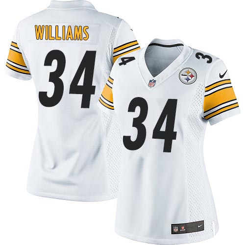 Women's Elite DeAngelo Williams Nike Jersey White Road - #34 NFL Pittsburgh Steelers